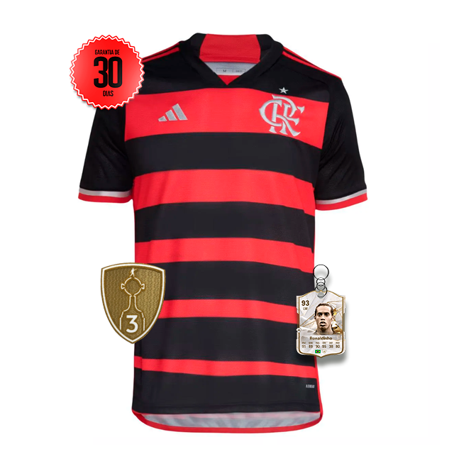 Camisa Flamengo 2024/2025 + Personalização Grátis +5 PRESENTES🎁