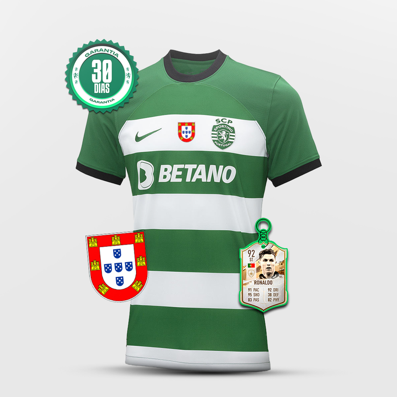 Camisola SCP Home 2023/24 + Badge de Quinas 🏆