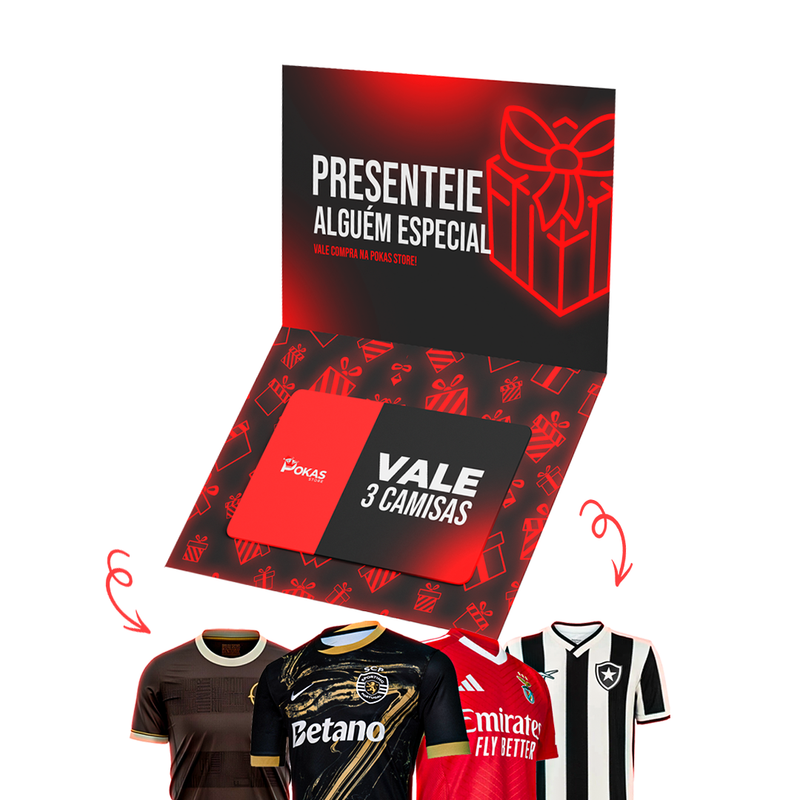 Vale Presente - 3 Camisas!