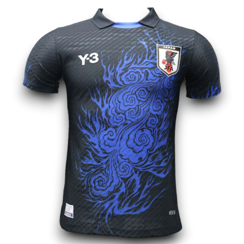 Camisa Japão 2024/25 Edição Especial Y3 - Jogador Masculina - Preta Azul