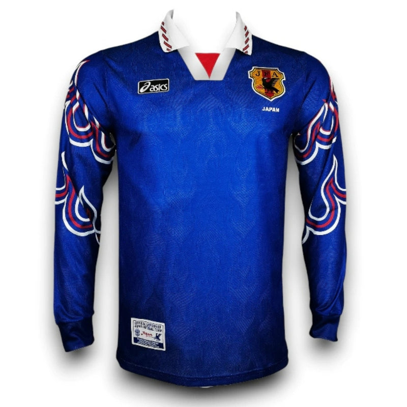 Camisa Japão - 1998 - Retrô Manga Longa - Azul