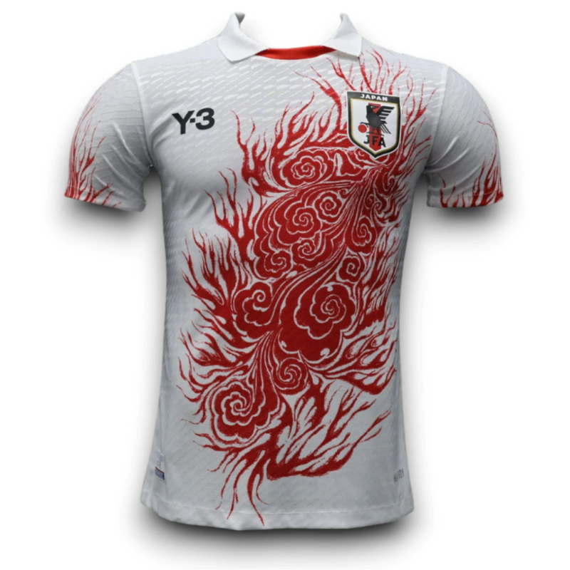 Camisa Japão 2024/25 Edição Especial Y3 - Jogador Masculina - Branca Vermelha