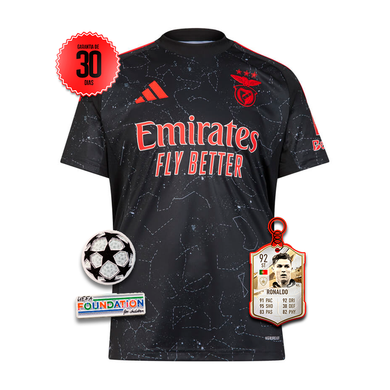 Camisola Benfica UCL Alternativa 2024/25 + 5 PRENDAS HOJE!🎁