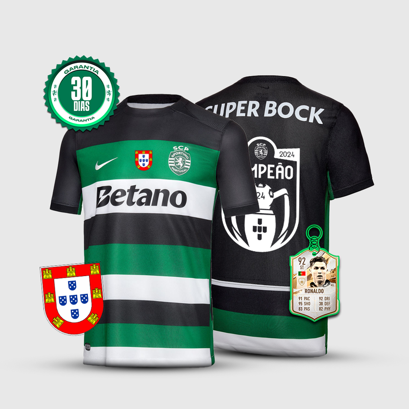 Camisola SCP 2024/2025 LANÇAMENTO Campeão + 5 PRENDAS HOJE 🎁