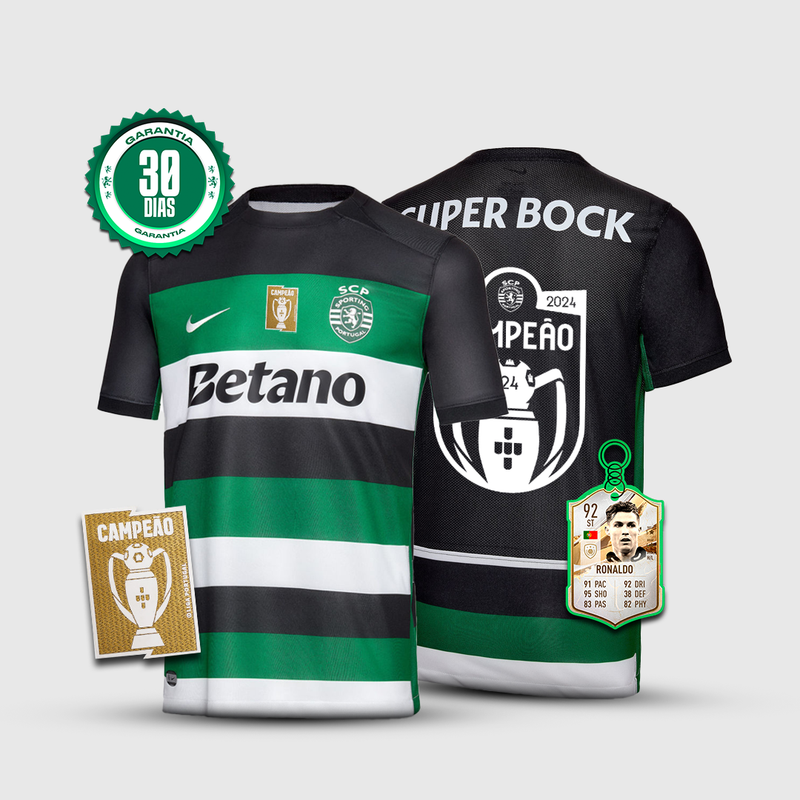 Camisola SCP 2024/2025 LANÇAMENTO Campeão + 5 PRENDAS HOJE 🎁