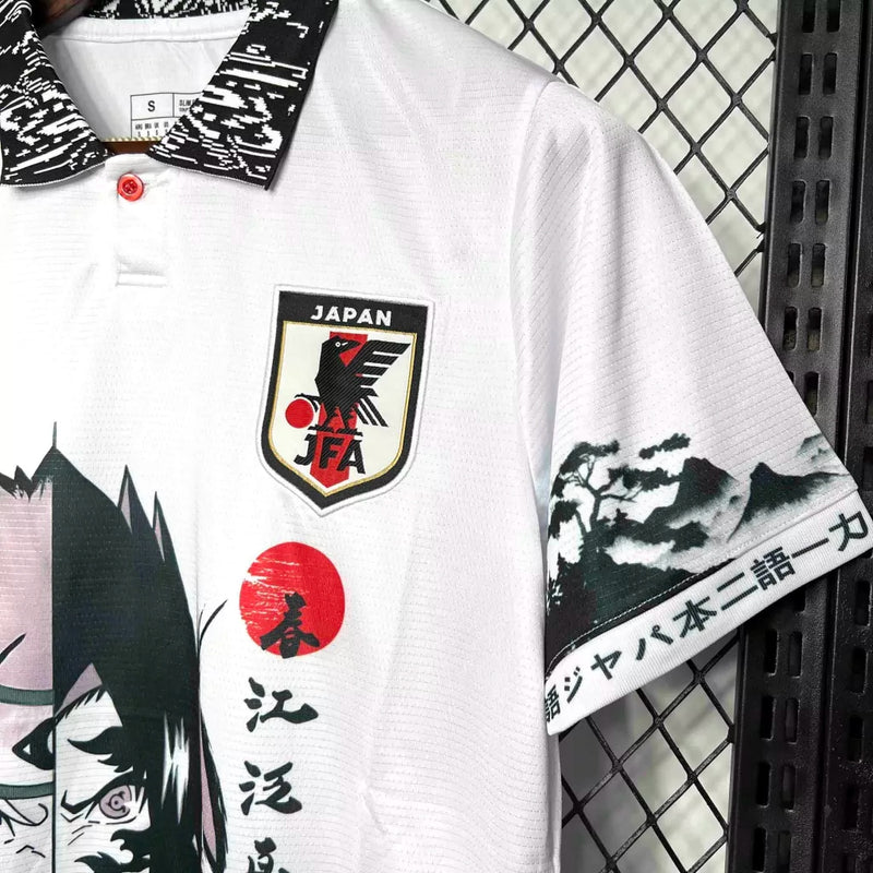 Camisa Japão 2024/25 Edição Especial Naruto X Sasuke - Torcedor Masculino - Branca