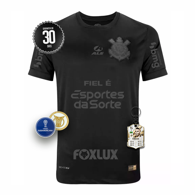 Camisa Corinthians Segundo Uniforme 2024/2025 COM PATROCINADORES