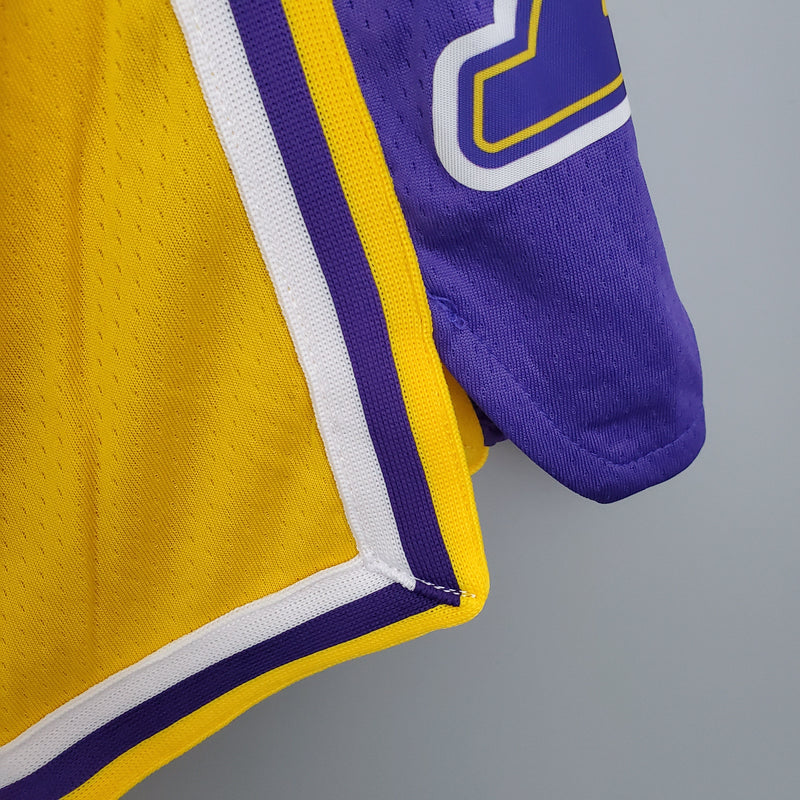 Shorts Los Angeles Lakers Yellow - Pokas Store