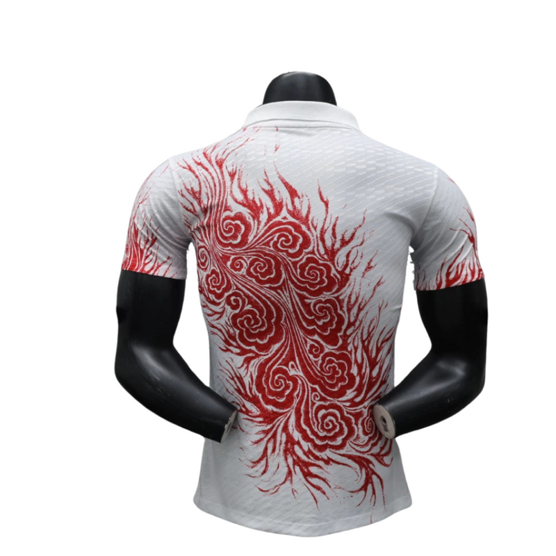 Camisa Japão 2024/25 Edição Especial Y3 - Jogador Masculina - Branca Vermelha