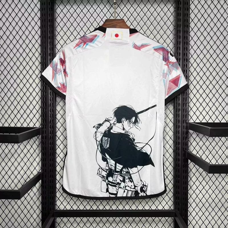 Camisa Japão 2022/23 - Edição Especial Levi Attack On Titan - Torcedor Masculino - Branca