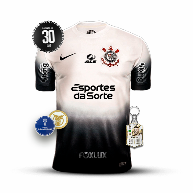 Camisa Corinthians Versão Jogador 2024/2025 Branca - Lançamento COM PATROCINADORES