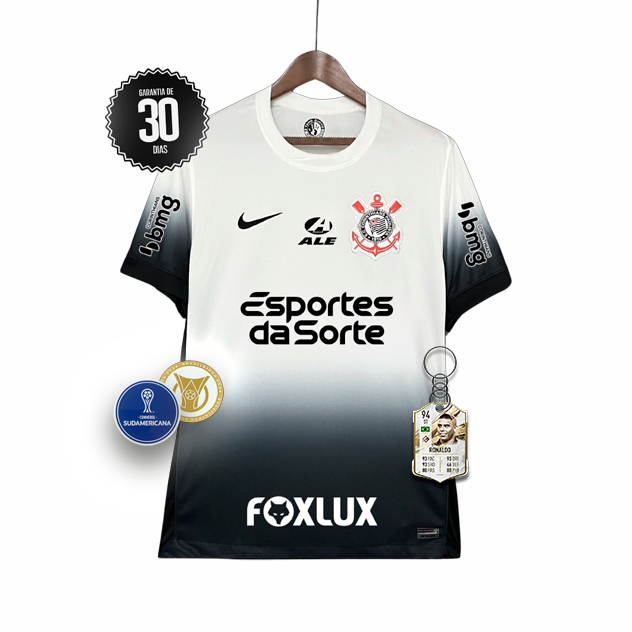 Camisa Corinthians Primeiro Uniforme 2024/2025 COM PATROCINADORES