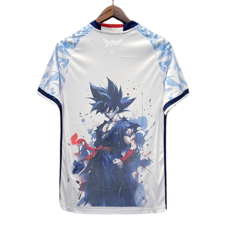 Camisa Japão 2016/2017 Edição Especial Goku - Retrô Masculino - Branca e Azul