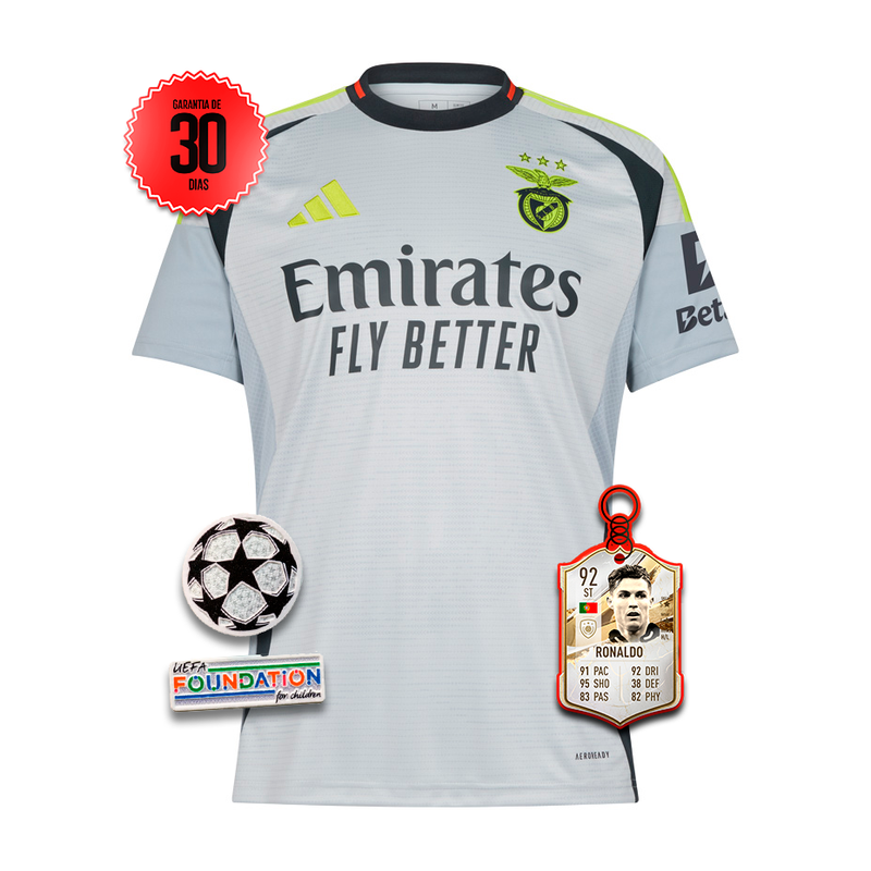 Camisola Benfica UCL Third 2024/25 + 5 PRENDAS HOJE! 🎁