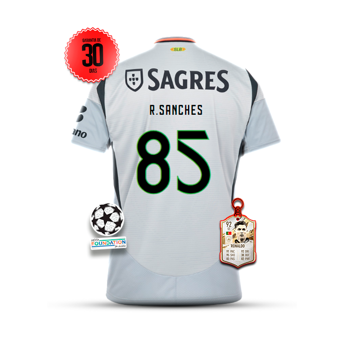 #85 R. SANCHES Camisola Benfica UCL Third 2024/25 + 5 PRENDAS HOJE!