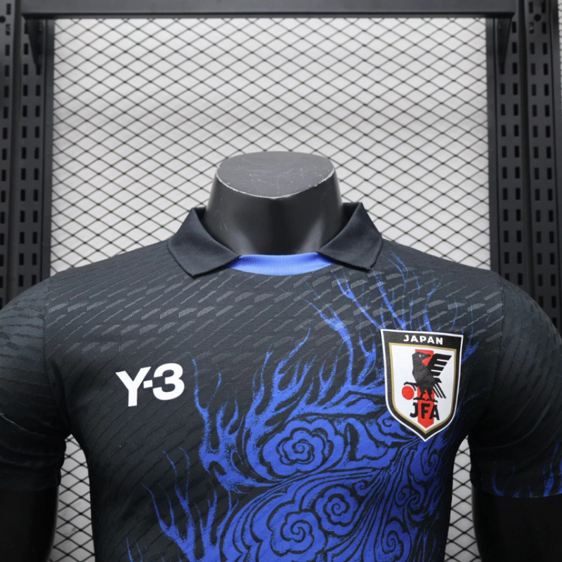 Camisa Japão 2024/25 Edição Especial Y3 - Jogador Masculina - Preta Azul