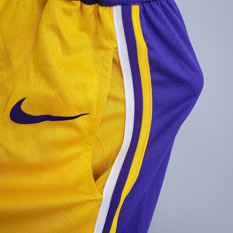 Shorts Los Angeles Lakers Yellow - Pokas Store