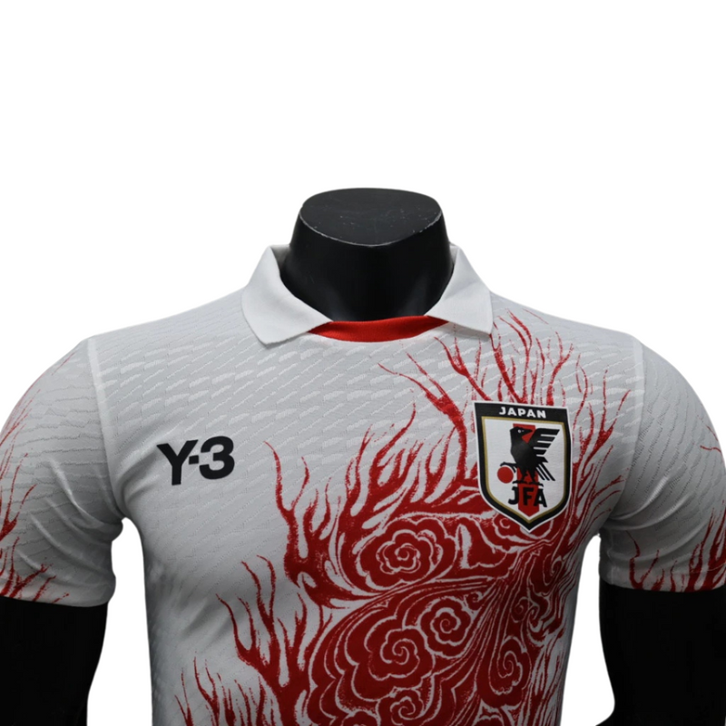 Camisa Japão 2024/25 Edição Especial Y3 - Jogador Masculina - Branca Vermelha