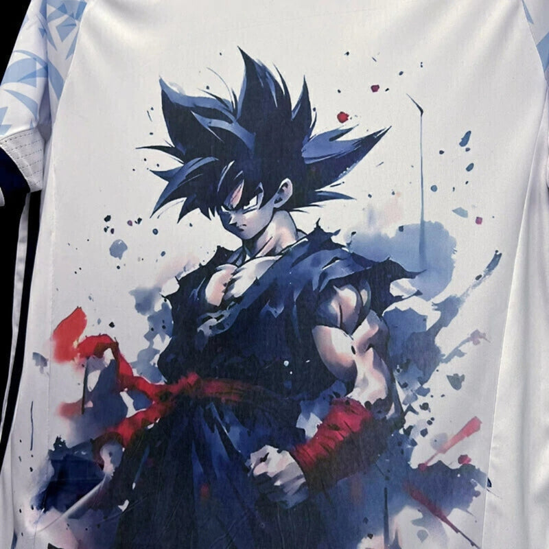 Camisa Japão 2016/2017 Edição Especial Goku - Retrô Masculino - Branca e Azul