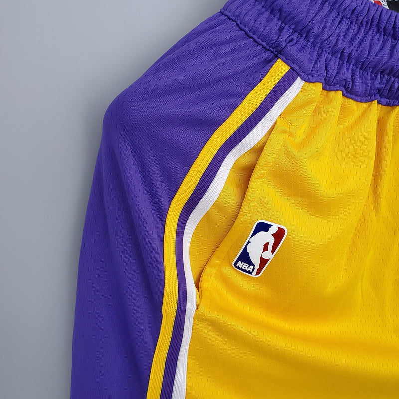 Shorts Los Angeles Lakers Yellow - Pokas Store