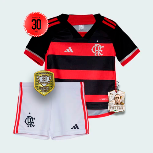 Kit Infantil Flamengo Home 2024/2025