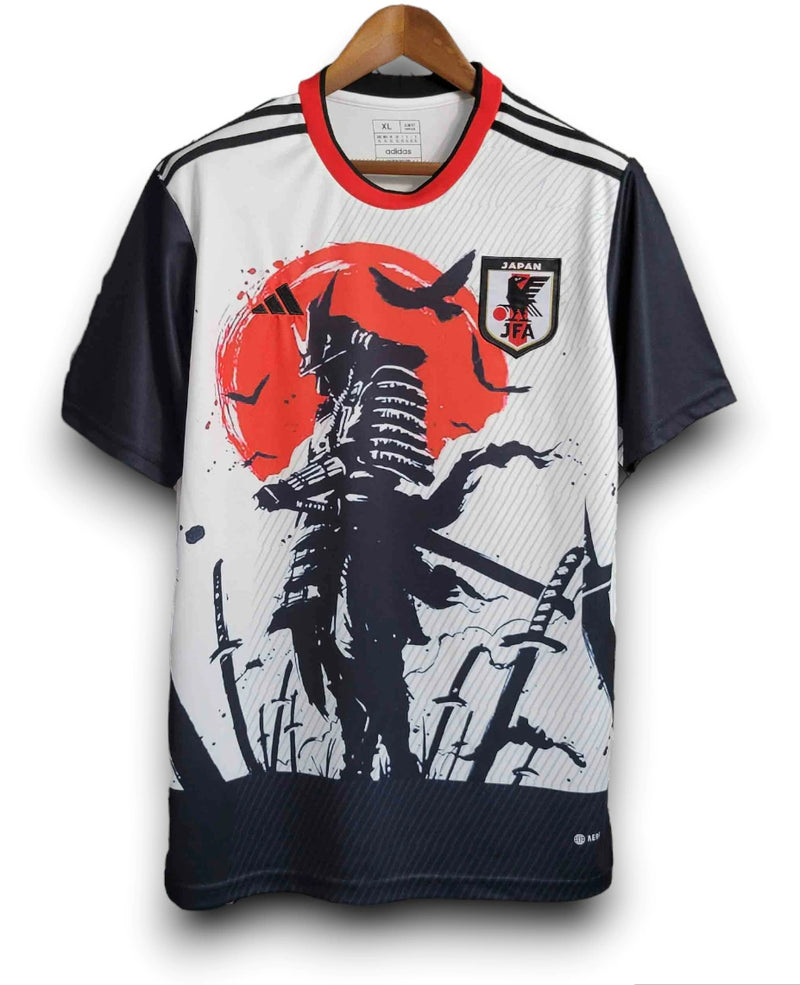 Camisa Japão 2023/24 - Edição Especial Samurai Bushido - Torcedor Masculina - Branco e Preto