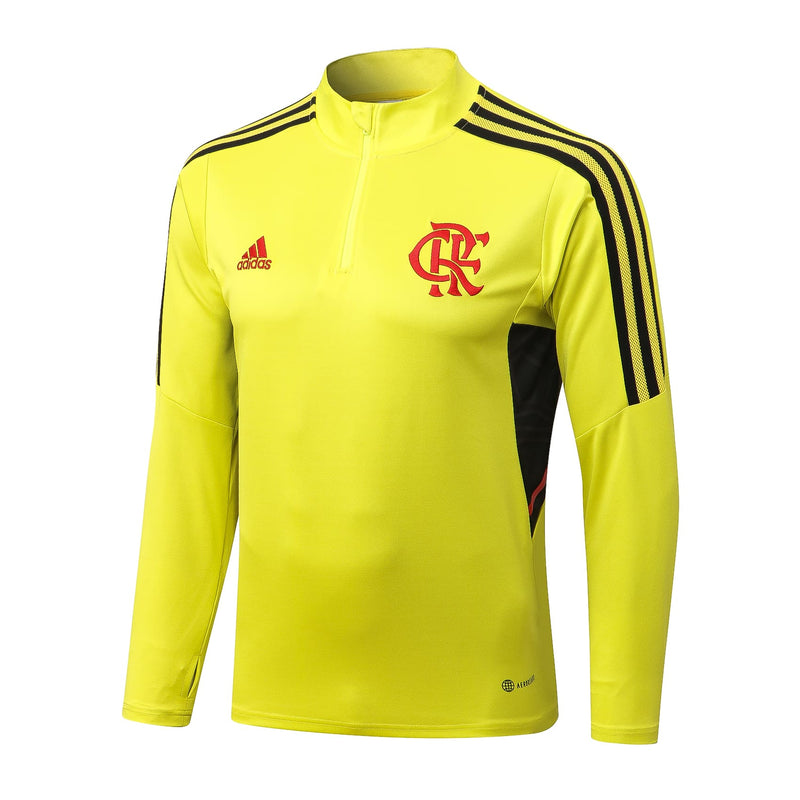 Conjunto de Frio Flamengo 2022/23 Amarelo - Treino - Pokas Store