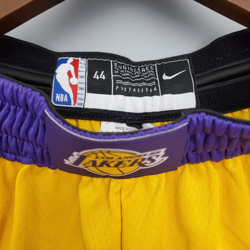 Shorts Los Angeles Lakers Yellow - Pokas Store