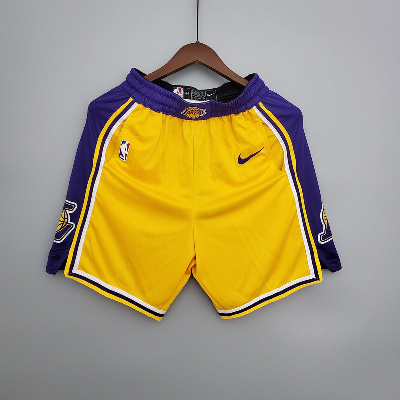 Shorts Los Angeles Lakers Yellow - Pokas Store