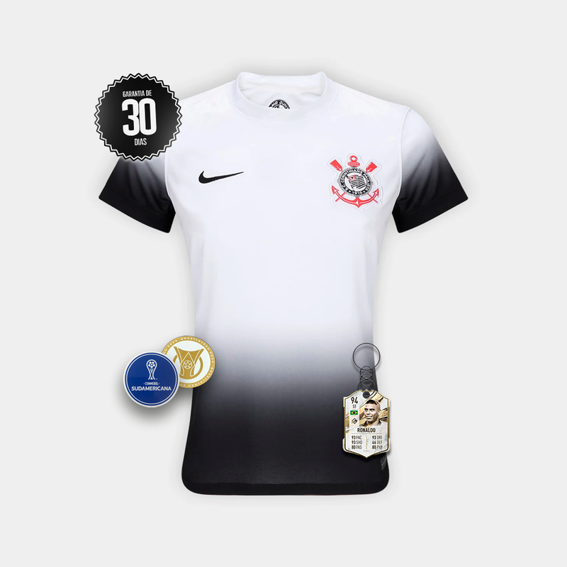 Camisa Feminina Corinthians 2024/2025 Branca - Lançamento