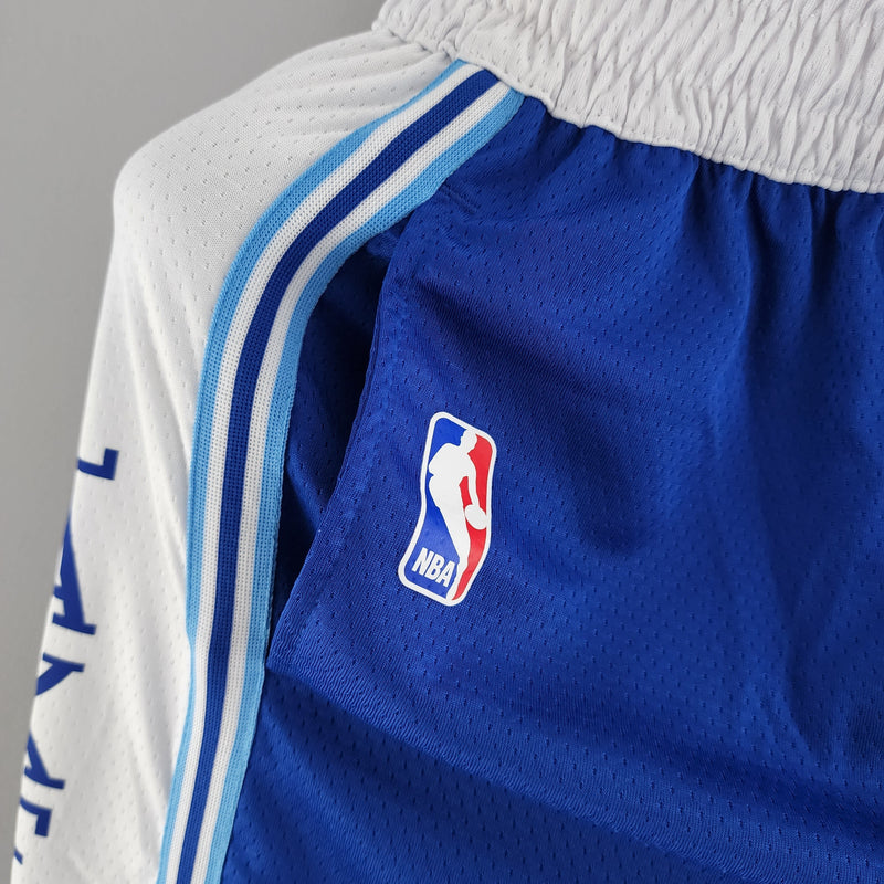 Shorts Los Angeles Lakers retro Blue White NBA - Pokas Store