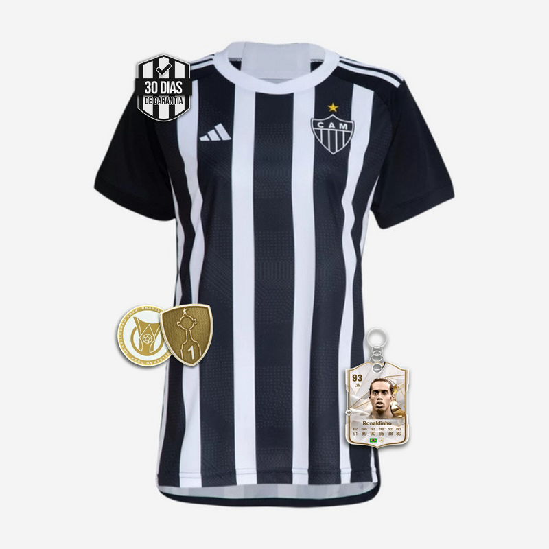 Camisa Feminina Atlético Mineiro Home 24/25 +5 PRESENTES🎁