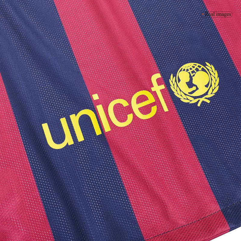 Camisa Barcelona Retro Manga Longa Home Neymar JR 2014/2015