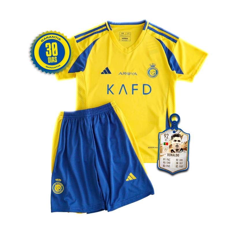 Conjunto Infantil Al Nassr 24/25 Home - Lançamento