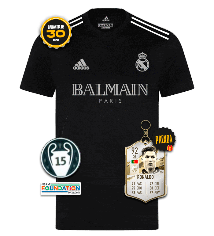 Camisa Real Madrid 2023/24 Balmain - Edição Especial + 5 PRESENTES 🎁