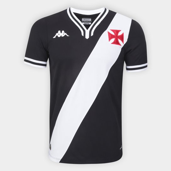 Camisa Vasco Da Gama I 24/25 1974 Kappa Masculina Preta 2024/2025 +5 PRESENTES🎁