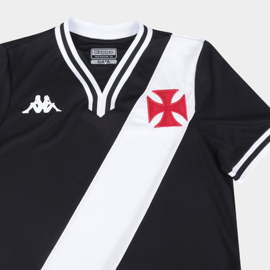 Camisa Vasco Da Gama I 24/25 1974 Kappa Masculina Preta 2024/2025 +5 PRESENTES🎁