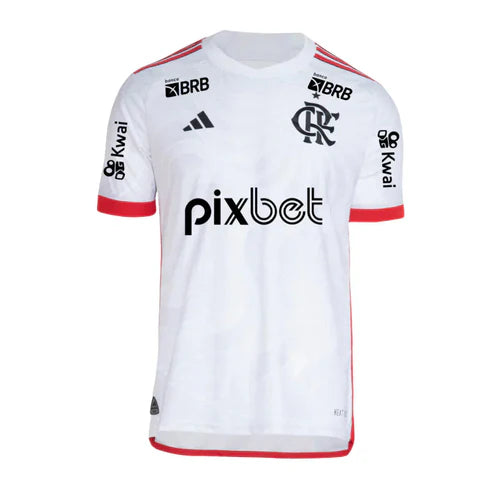 Camisa Flamengo Visitante 2024/2025 Branca - Lançamento - todos patrocínios