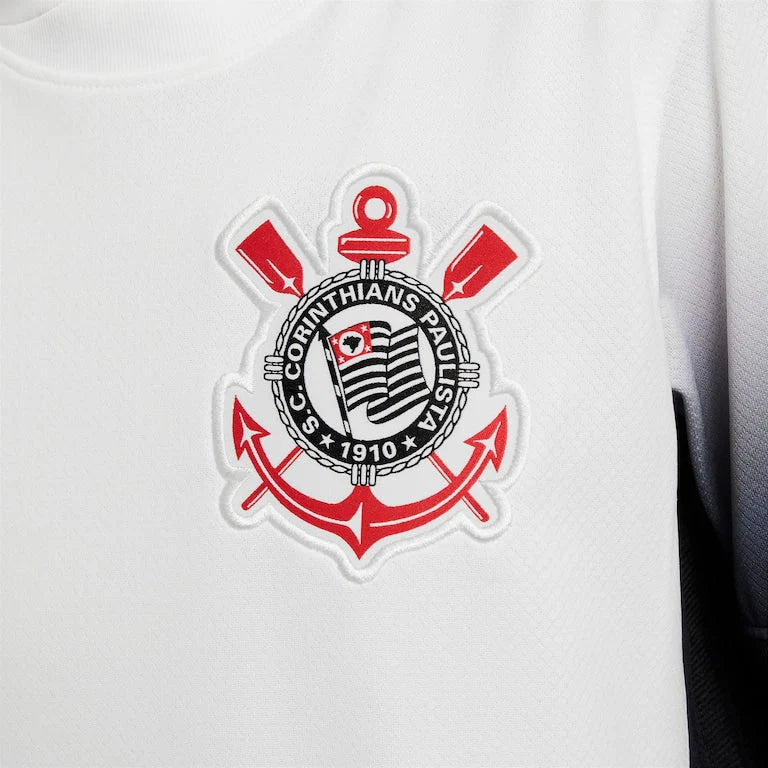 Conjunto Infantil Corinthians Branco 2024/2025 - Lançamento