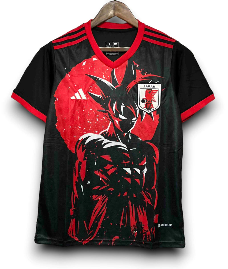 Camisa Japão 2024/25 Edição Especial Goku Instinto Superior - Torcedor Masculino - Preta Vermelha