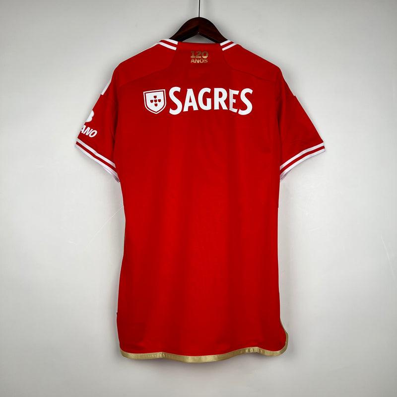 Camisola + Calção Adulto Benfica Home 2023/24 - Vermelha