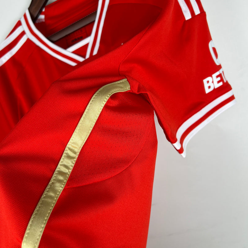 Camisola + Calção Adulto Benfica Home 2023/24 - Vermelha