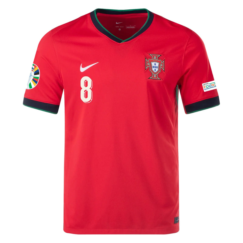 Camisola Seleção Portugal 2024/25 Home - Eurocopa - BRUNO FERNANDES 8