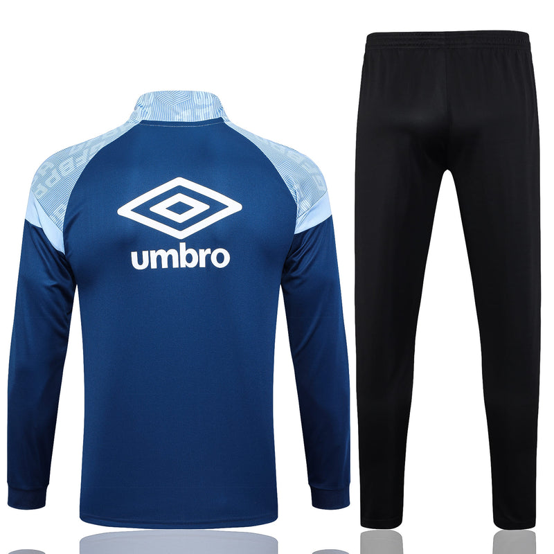 Conjunto de Frio Grêmio 2023/24 Azul - Treino - Pokas Store