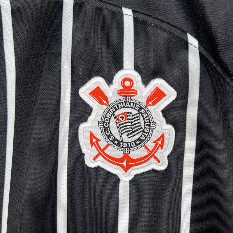 Conjunto Infantil Corinthians Preto 2023/2024 - Lançamento