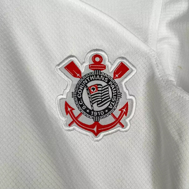 Conjunto Infantil Corinthians Branco 2023/2024 - Lançamento