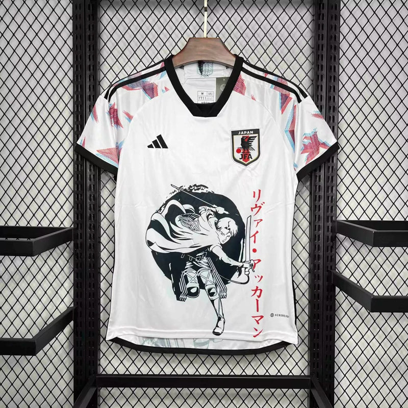 Camisa Japão 2022/23 - Edição Especial Levi Attack On Titan - Torcedor Masculino - Branca