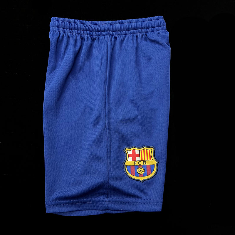 Conjunto Infantil Barcelona Retrô 2013/2014