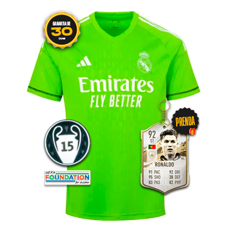 Camisa Real Madrid 2023/24 Guarda-Redes + 5 PRESENTES 🎁