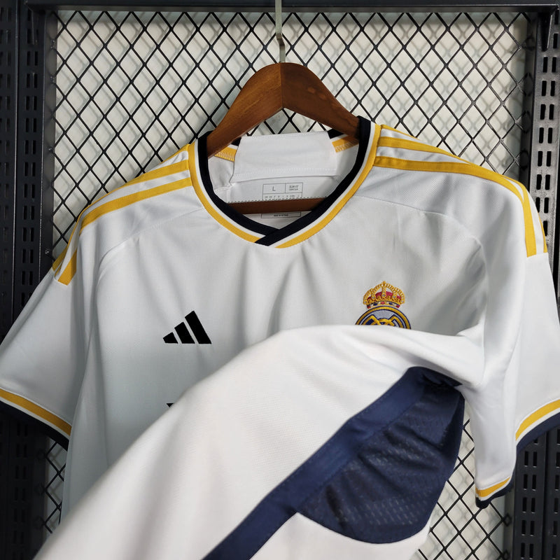 Camisa Real Madrid 2023/24 MBAPPÉ 9 Home + 5 PRENDAS 🎁